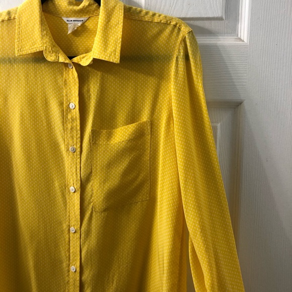 Club Monaco polka dot blouse 100% silk - Picture 4 of 6